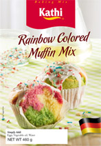 Rainbow Colored Muffin Mix